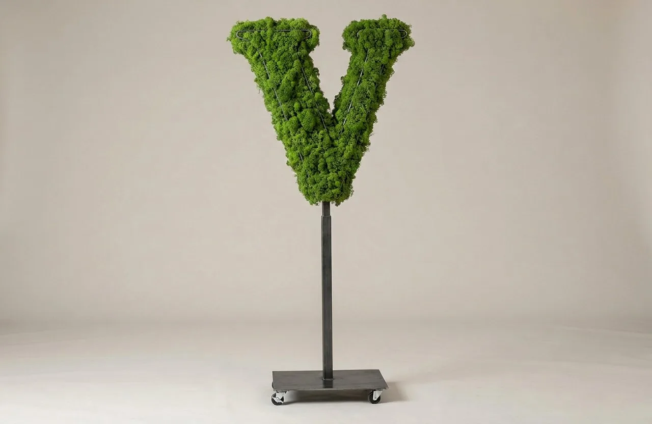 Monogram Letter V Topiary Frame, 72–90 in Monogram Letter V Topiary Frame, 72–90 in