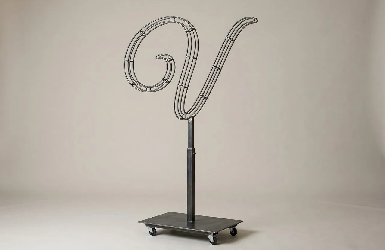 Monogram Letter V Topiary Frame, 72–90 in Monogram Letter V Topiary Frame, 72–90 in