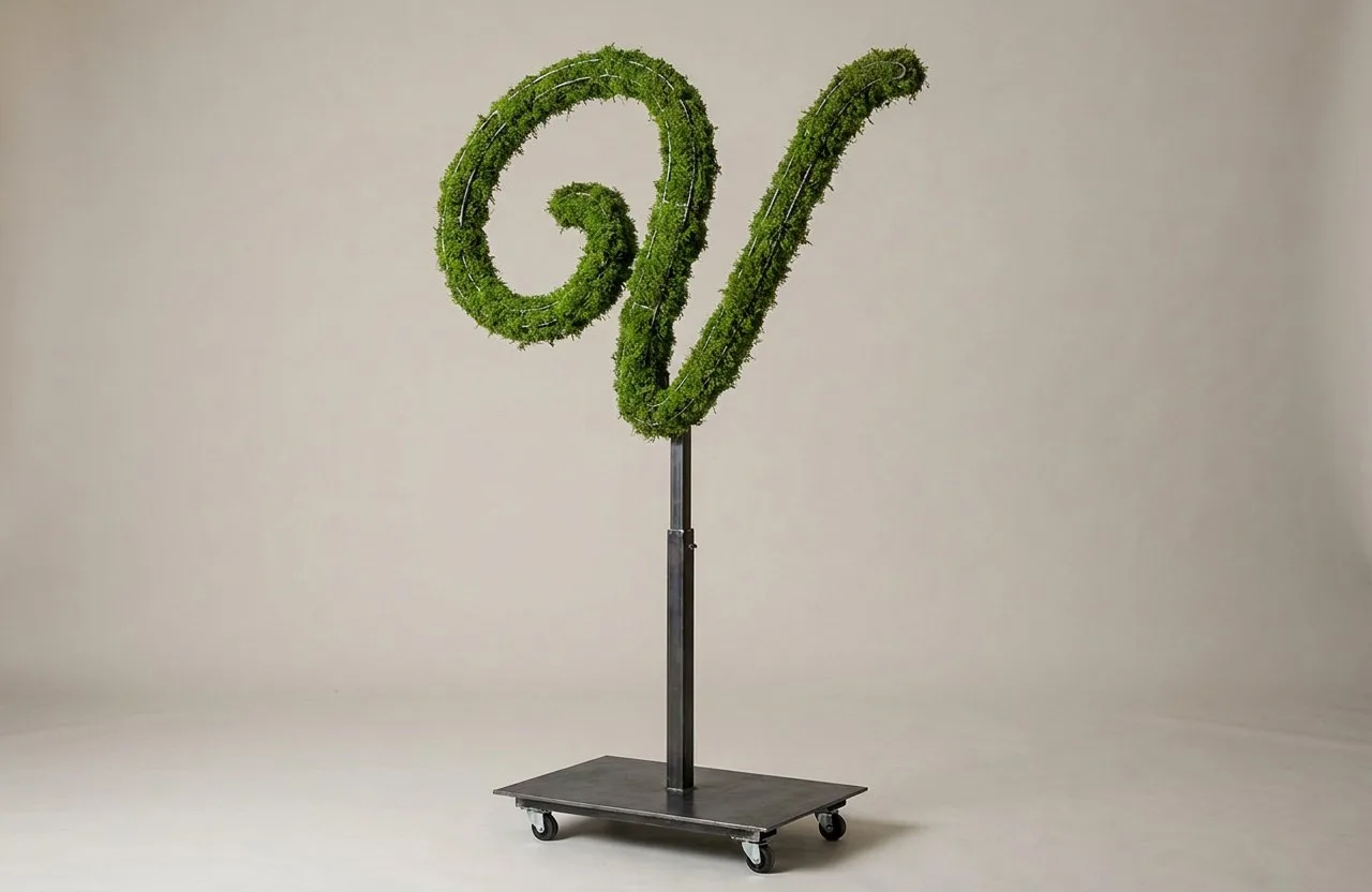 Monogram Letter V Topiary Frame, 72–90 in Monogram Letter V Topiary Frame, 72–90 in