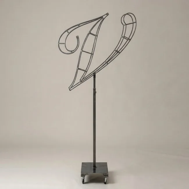 Monogram Letter V Topiary Frame, 72–90 in