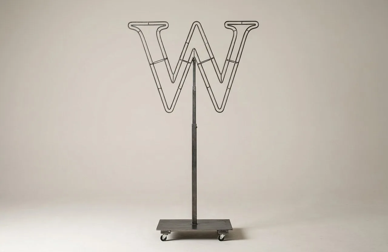 Monogram Letter W Topiary Frame, 72–90 in Monogram Letter W Topiary Frame, 72–90 in