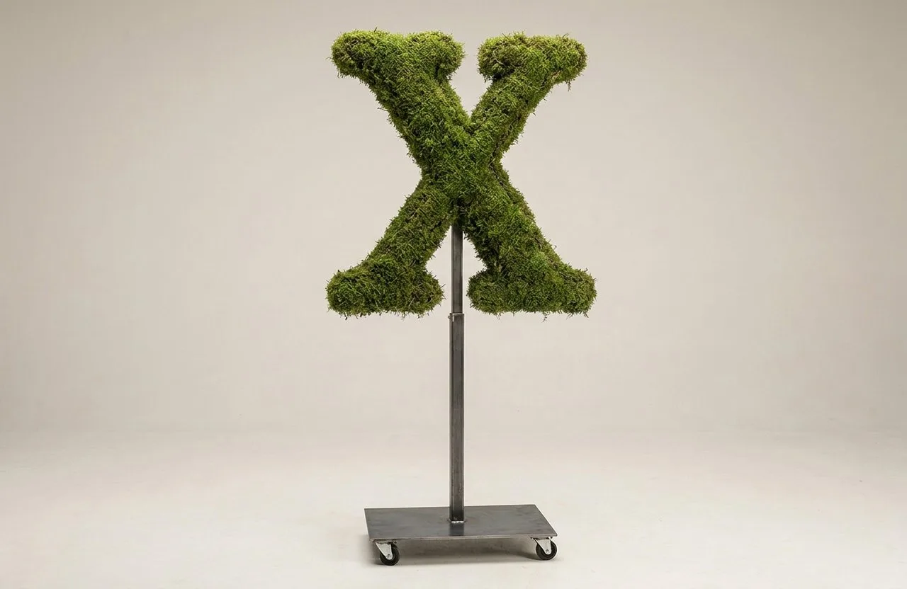 Monogram Letter X Topiary Frame, 72–90 in Monogram Letter X Topiary Frame, 72–90 in