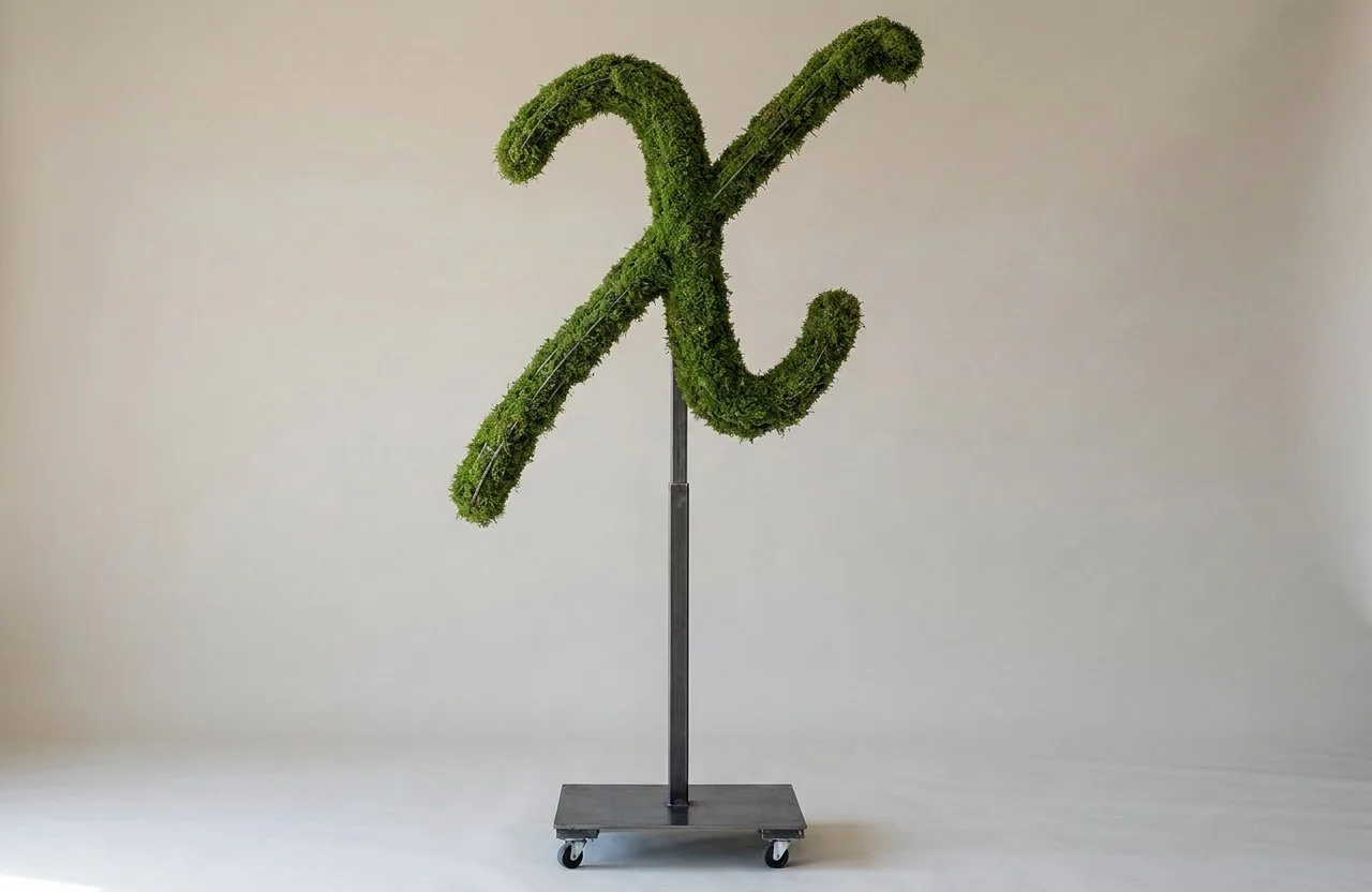 Monogram Letter X Topiary Frame, 72–90 in Monogram Letter X Topiary Frame, 72–90 in
