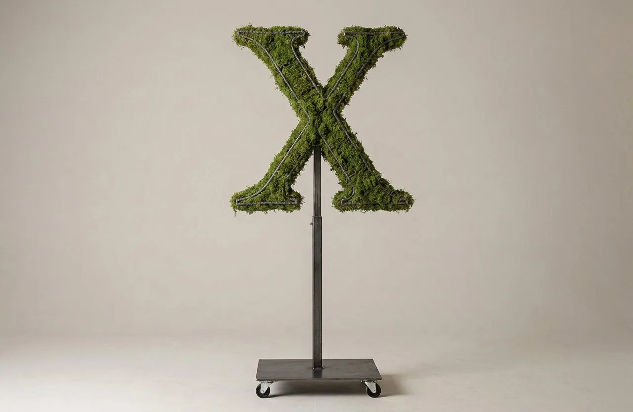Monogram Letter X Topiary Frame, 72–90 in Monogram Letter X Topiary Frame, 72–90 in