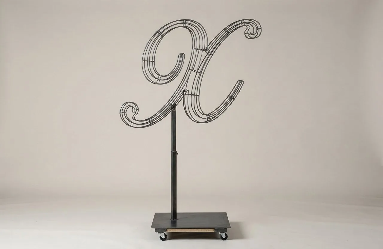 Monogram Letter X Topiary Frame, 72–90 in Monogram Letter X Topiary Frame, 72–90 in