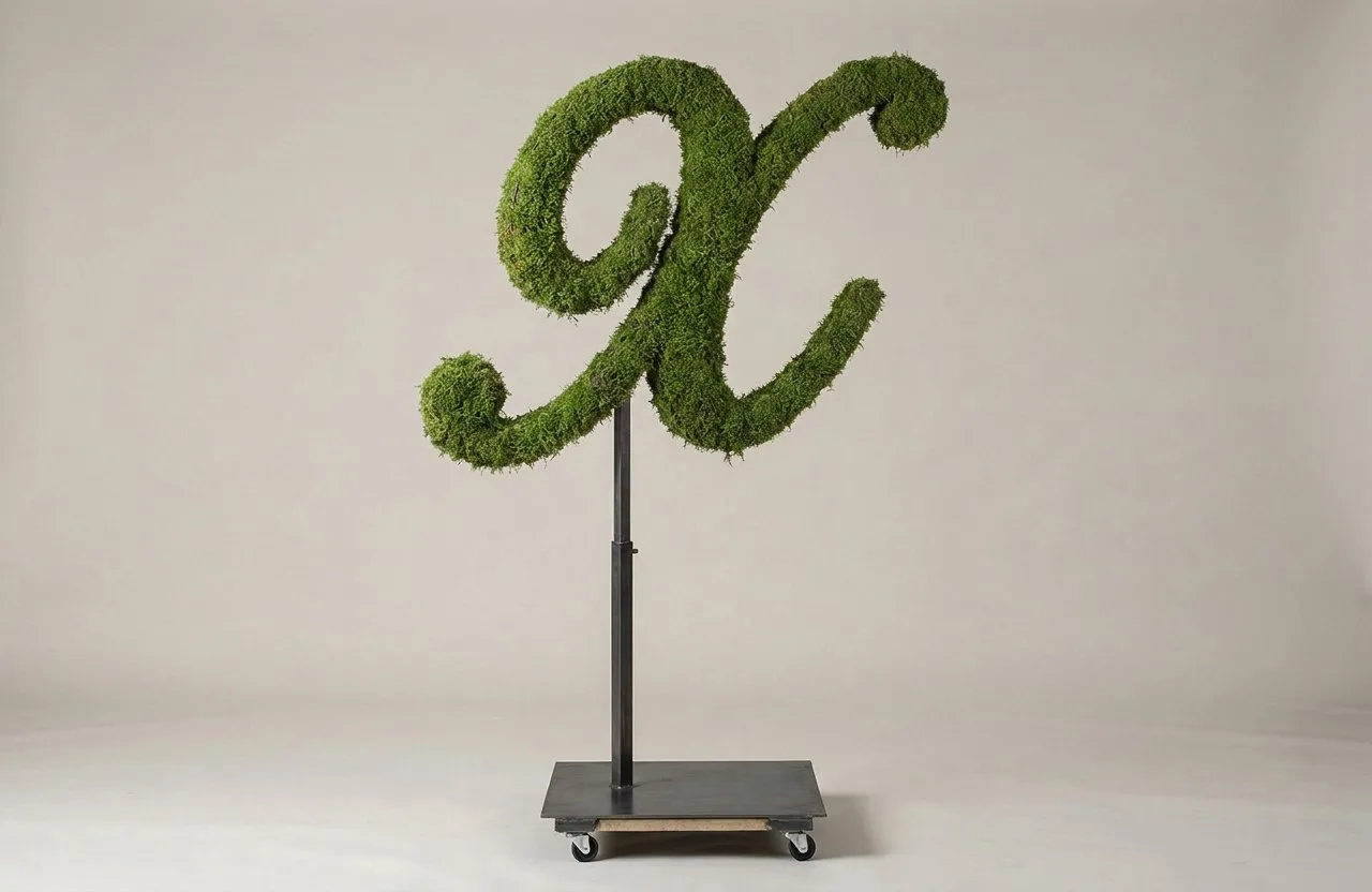 Monogram Letter X Topiary Frame, 72–90 in Monogram Letter X Topiary Frame, 72–90 in