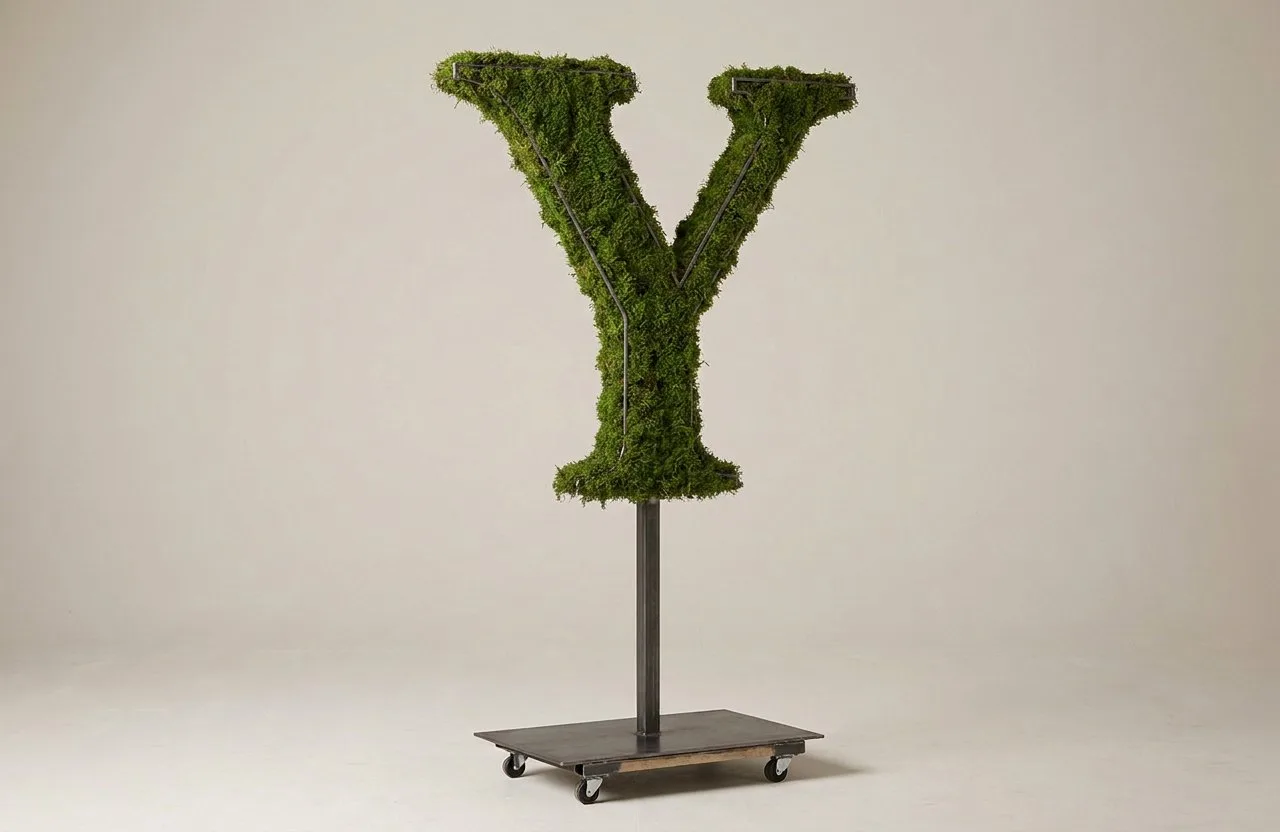 Monogram Letter Y Topiary Frame, 72–90 in