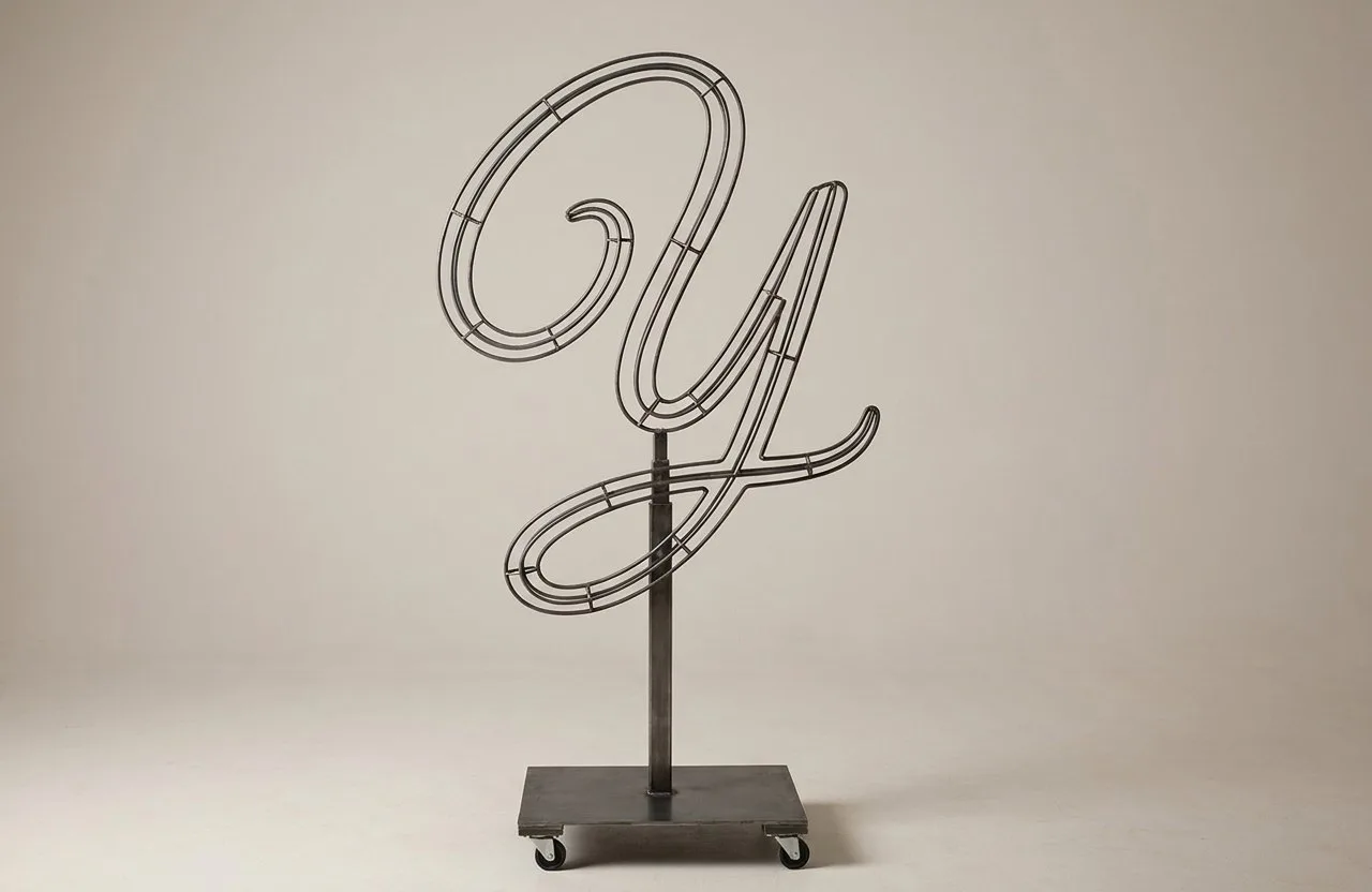 Monogram Letter Y Topiary Frame, 72–90 in