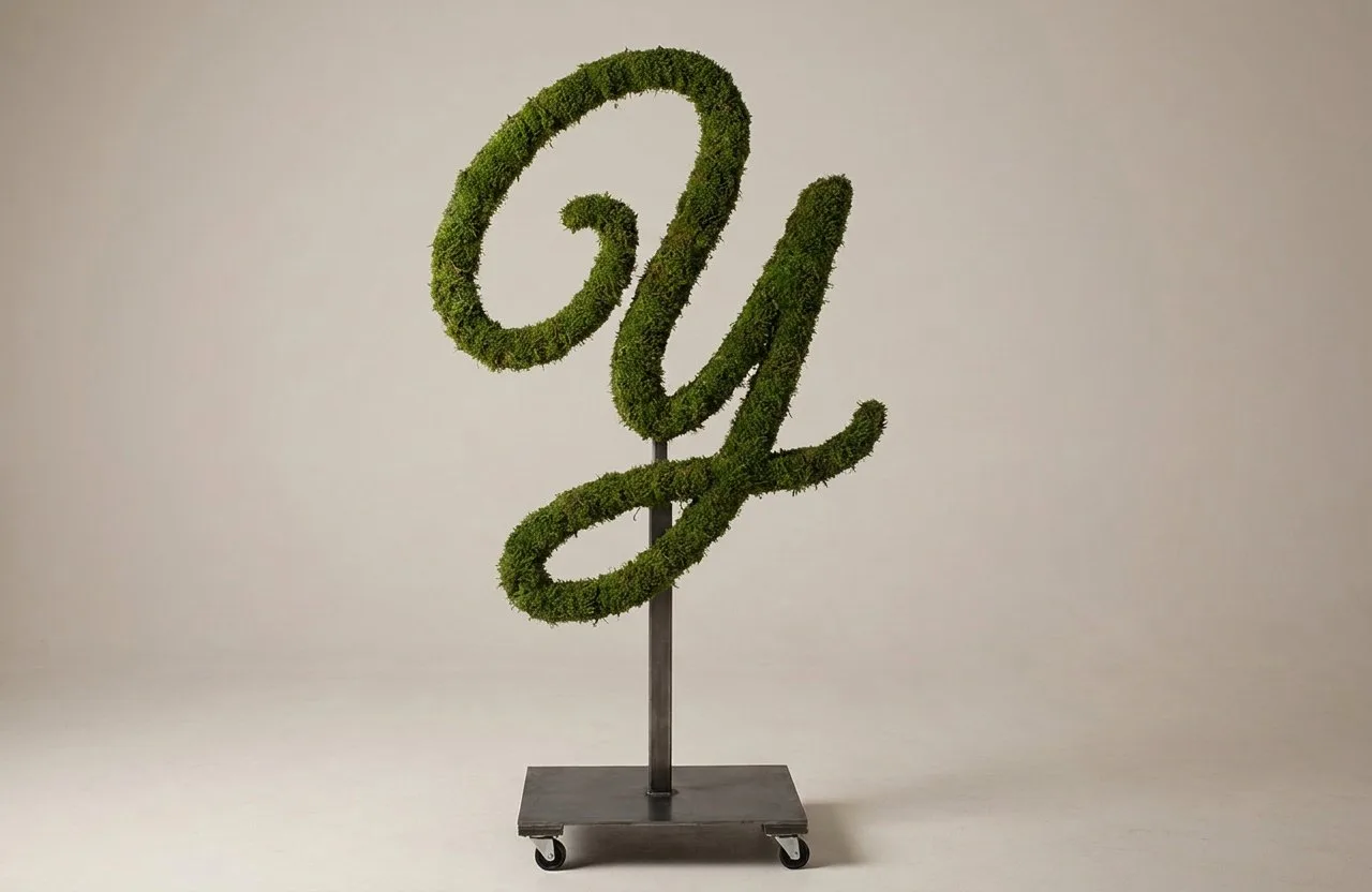 Monogram Letter Y Topiary Frame, 72–90 in