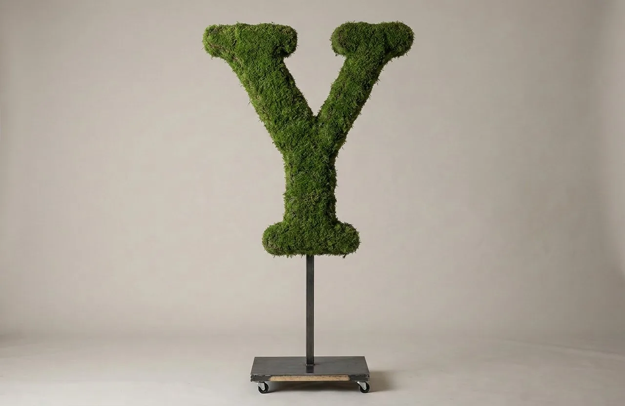Monogram Letter Y Topiary Frame, 72–90 in