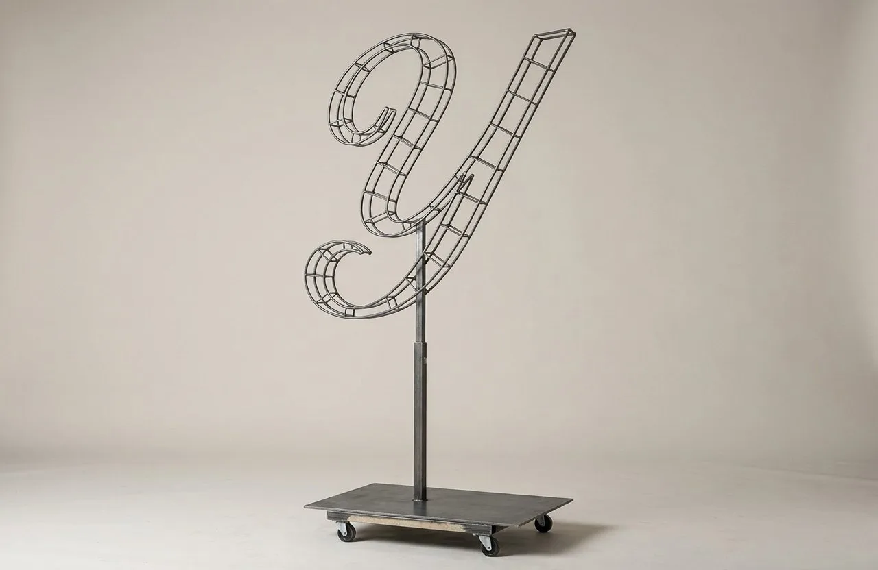 Monogram Letter Y Topiary Frame, 72–90 in