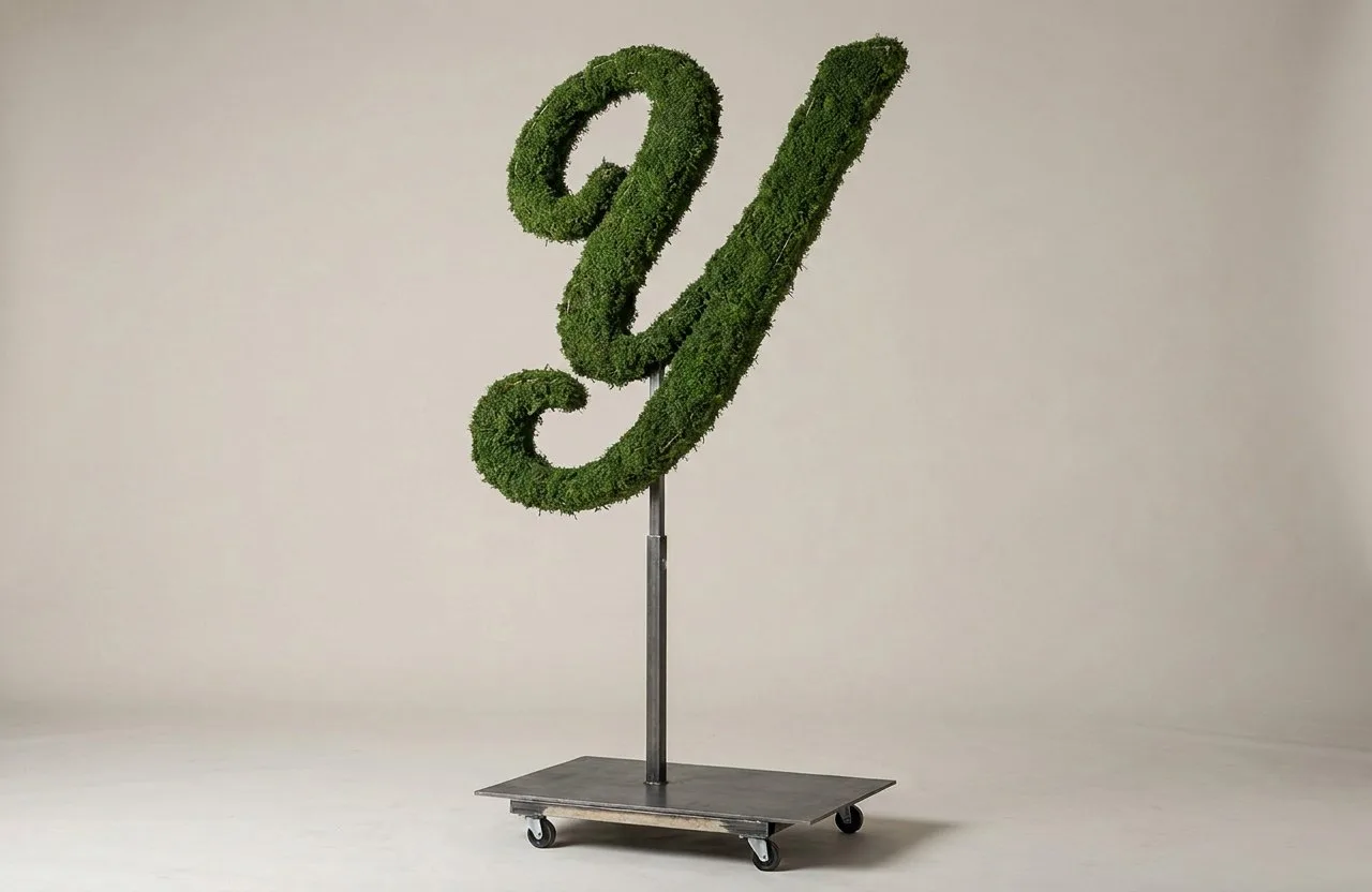 Monogram Letter Y Topiary Frame, 72–90 in
