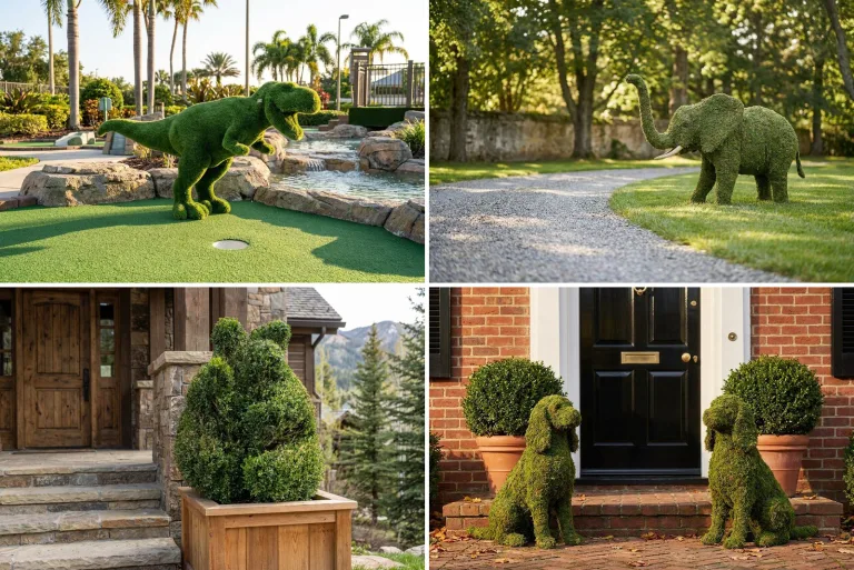 Turf, Moss or Boxwood: Which Covering for an Outdoor Sculpture